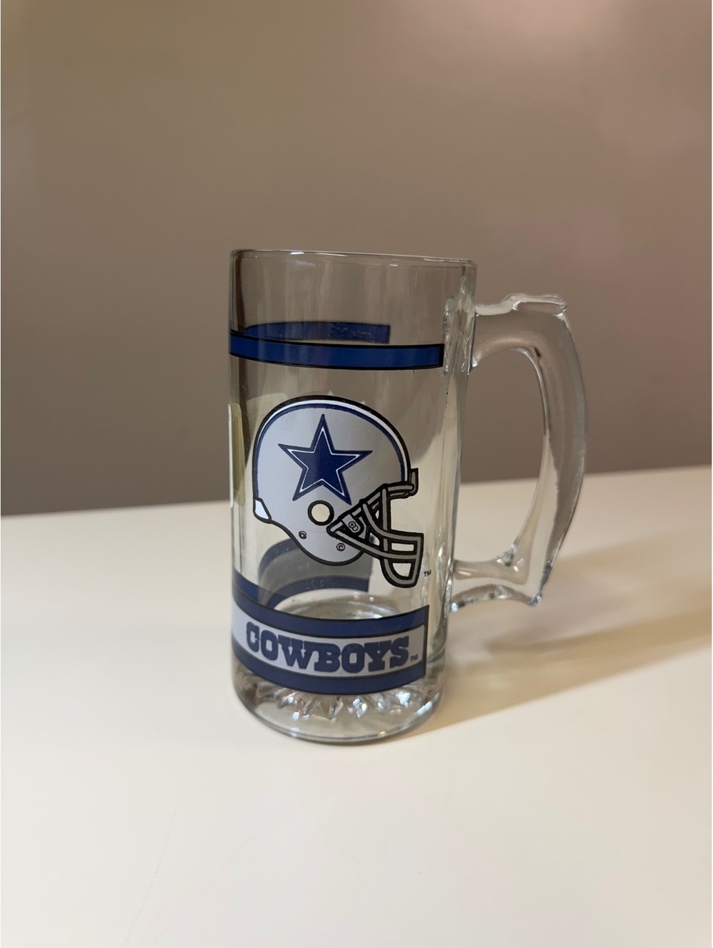 Dallas Cowboys NFL Glass Beer Mug